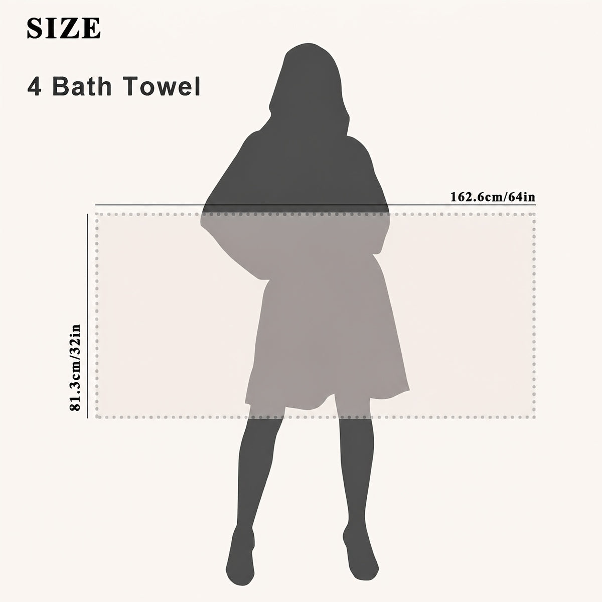 4-Piece Oversized Bath Towel Set, 32 x 64 Inch Quick-Dry Microfiber Bath Sheets, Ultra-Soft Absorbent Towels for Home, Family, Hotel, Spa & Everyday Bathroom Use