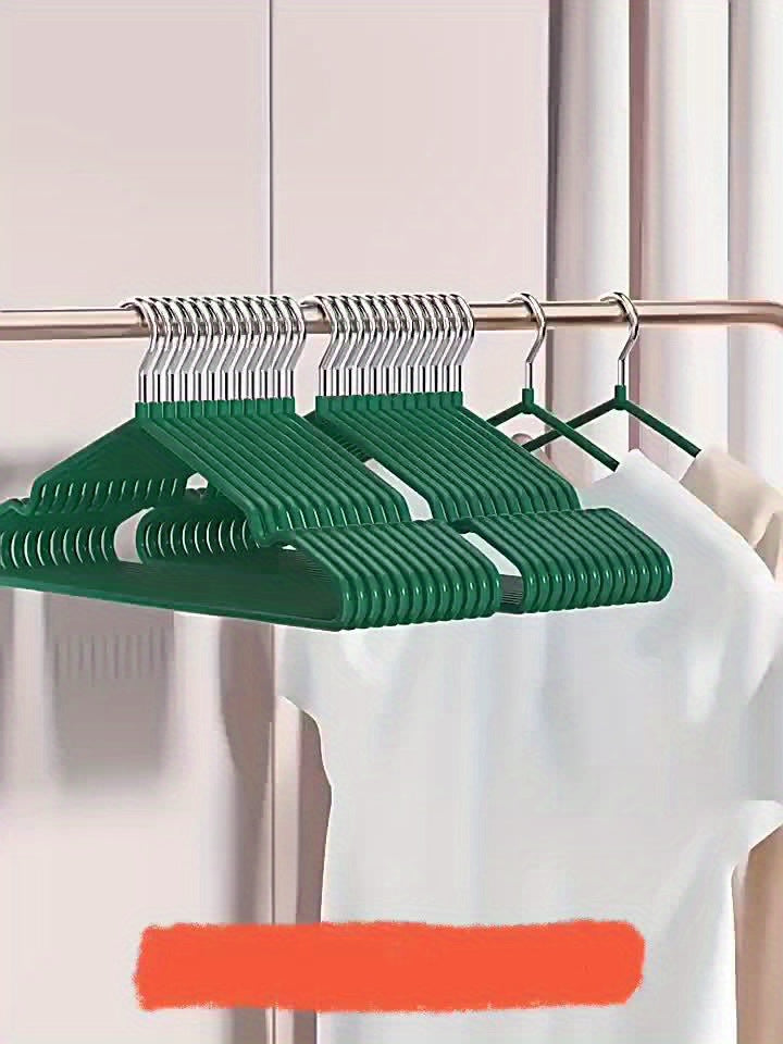 60/50/25/20pcs, Non-slip Heavy-duty Hanger, (15.75" × 7.87"), 40-50g Black Manganese Steel Dip Hanger, Bedroom Storage, Laundry Storage Helper, Advanced Long-lasting Storage Solution For Bedroom And Closet, Wet And Dry, Space-saving Design
