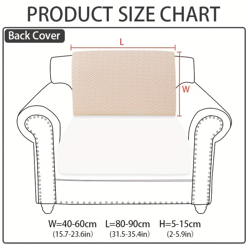 1pc of Wear-Resistant And Non-Slip Sofa Cover, Elastic Stretch L-Shaped Furniture Protector, Suitable for 3/2/1/4 Seat And Sectional Sofas, Made of Polyester Jacquard Fabric, Machine Washable, Ideal for Living Room, Bedroom