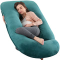 J Shaped Pregnancy Pillow, Full Body Maternity Support for Back, Legs and Tummy with 60 Inch and Small 41 Inch Options for Bedtime Comfort