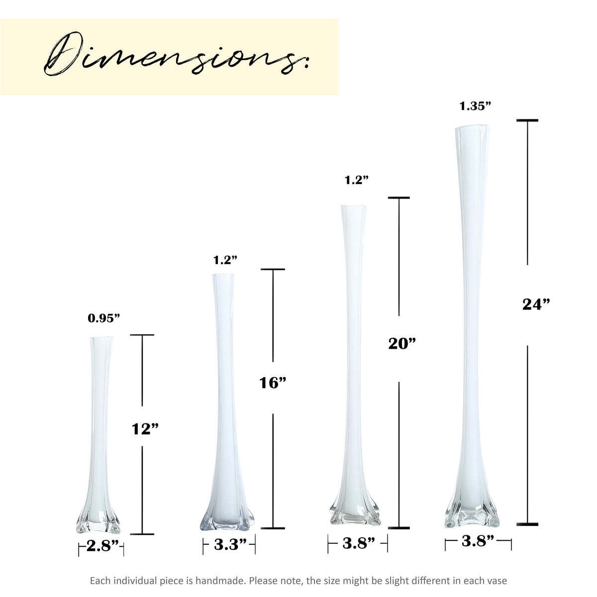 Eiffel Tower Vase, Pack of 12, Flower Vases Centerpiece for Flower, Wedding, Decoration.