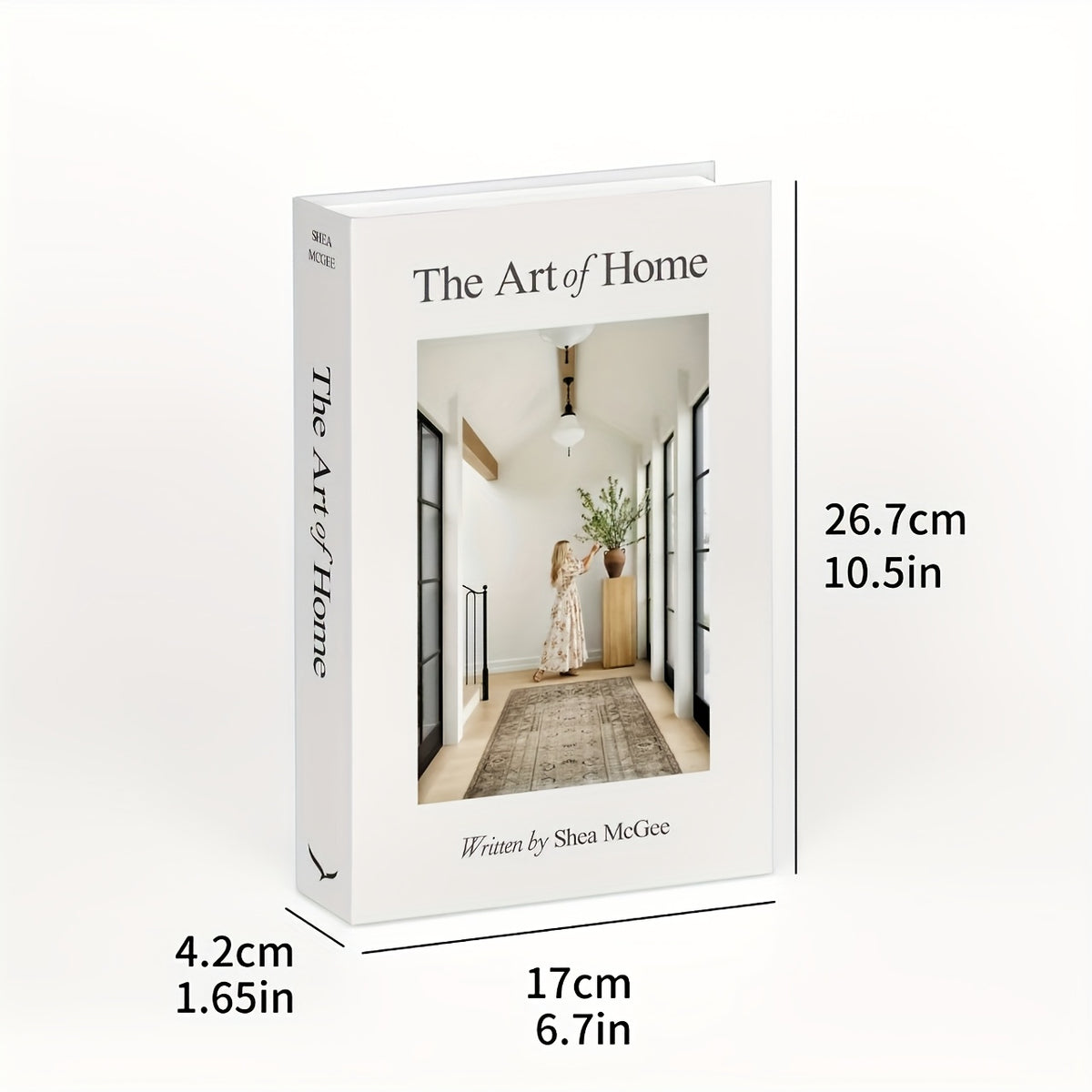 Giant minimalist book Set Three "Life", "The Art of Home" and "Design Choices" Fashionable decorative books with Golden text, perfect shelves and photo props, festive home decoration/Complex book set/Art book cover