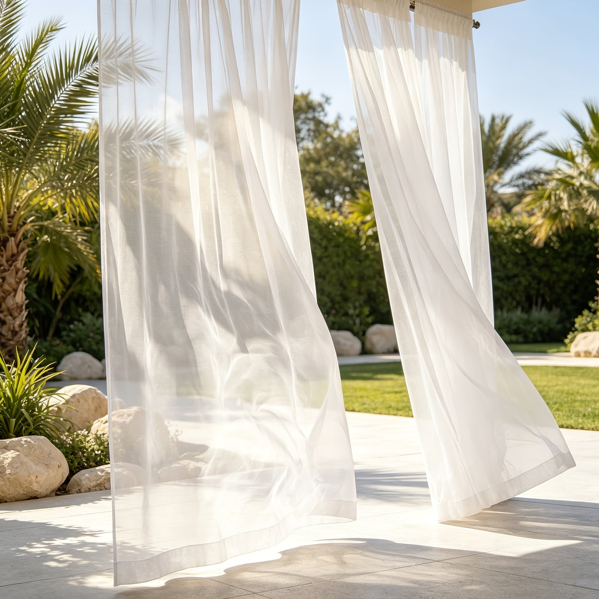 4pcs Set Of Transparent Gauze Curtains, Hanging From The Top Through A Pole, Natural Filtering, Dreamy And Hazy, Beautifying The Room Decoration Windows, Suitable for Living Rooms, Bedrooms, Study Rooms, Dining Rooms, Balconies, Dressing Rooms