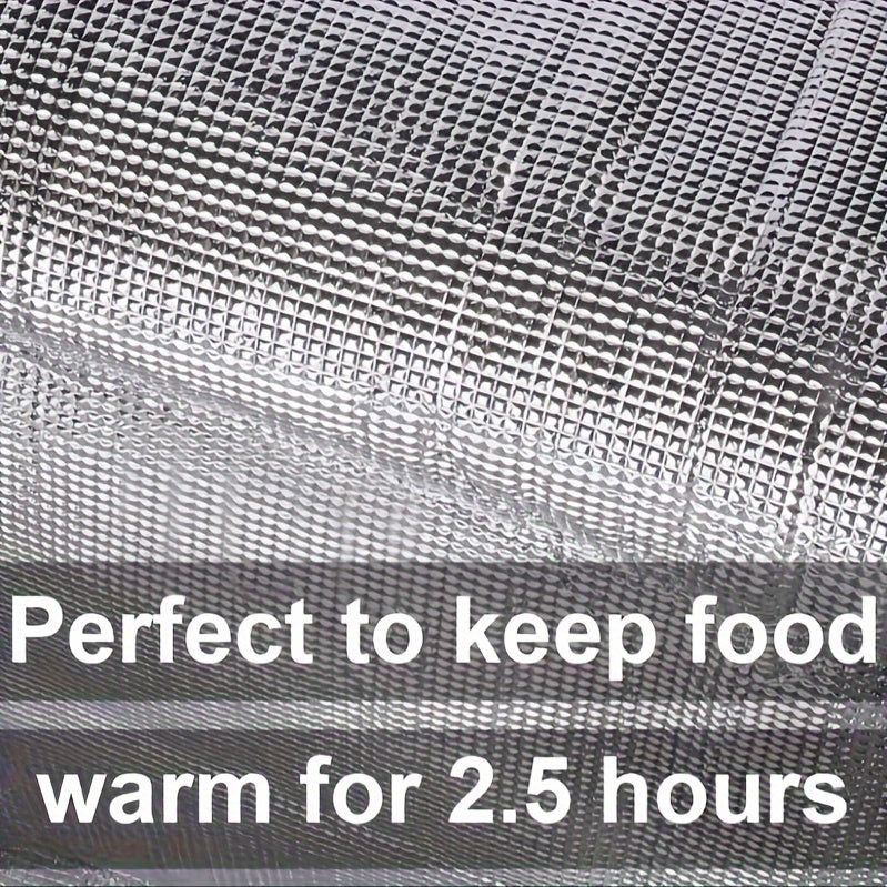 1pc Insulated Food Delivery Bag for Pizza Delivery, Grocery- Cooler Bag, Food Warmers for Parties, Catering Supplies for Doordash, Thermal Bags for Cold And Hot Food Carrier