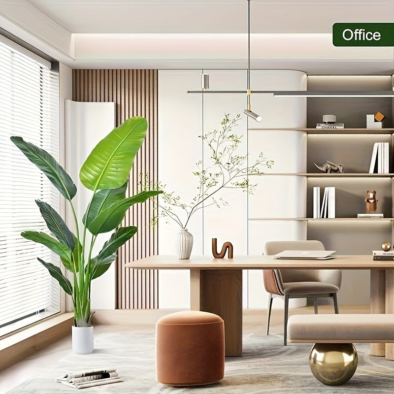 1Pack 70.87inch Lush & Realistic Bird Of Paradise Artificial Plant | Durable Plastic Pot, Maintenance-Free, Perfect for Indoor/Outdoor Decor, Ideal Housewarming Gift for All Seasons