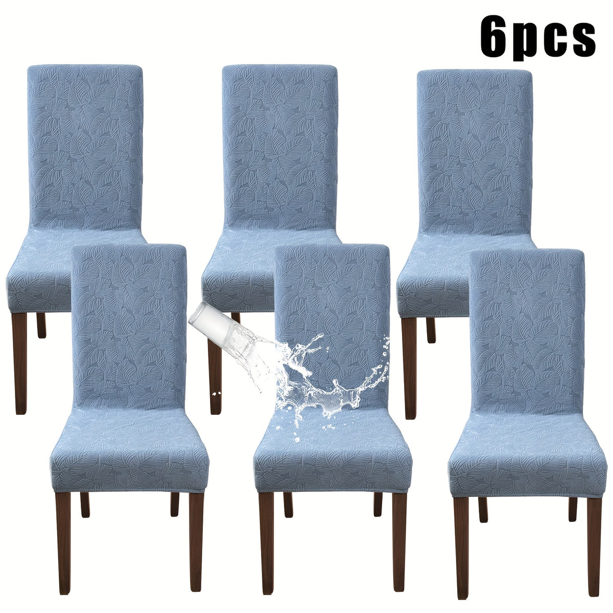 4/6pcs Plant Printing Dining Chair Covers, Stretch Parsons Chair Slipcovers for Dining Room, Kitchen Chair Protector Covers, Wedding Season, Vintage Style, Elegant Style, Halloween, Christmas, Home Decoration
