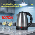 Electric Water Kettle, 67.63 oz Large Capacity 1000W Water Boiler in Black for Family Tea, Coffee, Kitchen Beverage Prep and Gatherings