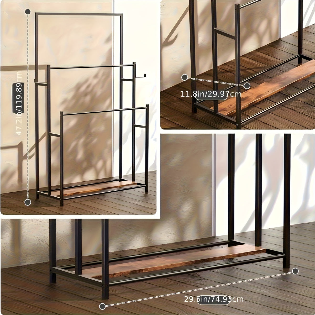 Minimalist And Durable Towel Rack, Freestanding Metal Bathtub Rack, Outdoor Pool Towel Rack, 3-Tier Bathroom And Pool Storage Rack, 47.2-Inch-High Storage Rack, Suitable for Bathrooms, Pools, And Gyms, Black