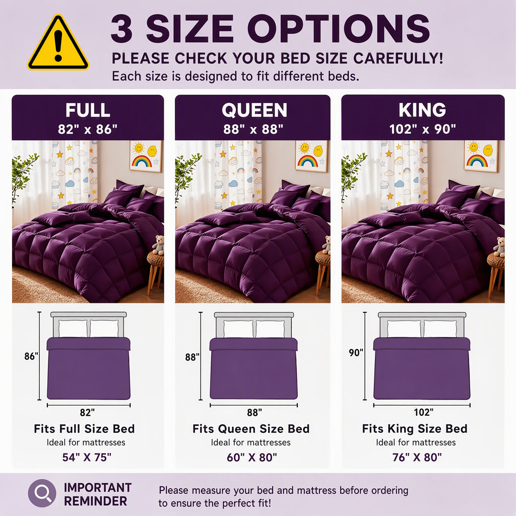Colorful Comforter Set with Sheets, 7-Piece Lightweight Bed in a Bag with Pillowcases and Shams in Full, Queen and King for All-Season Bedroom Comfort