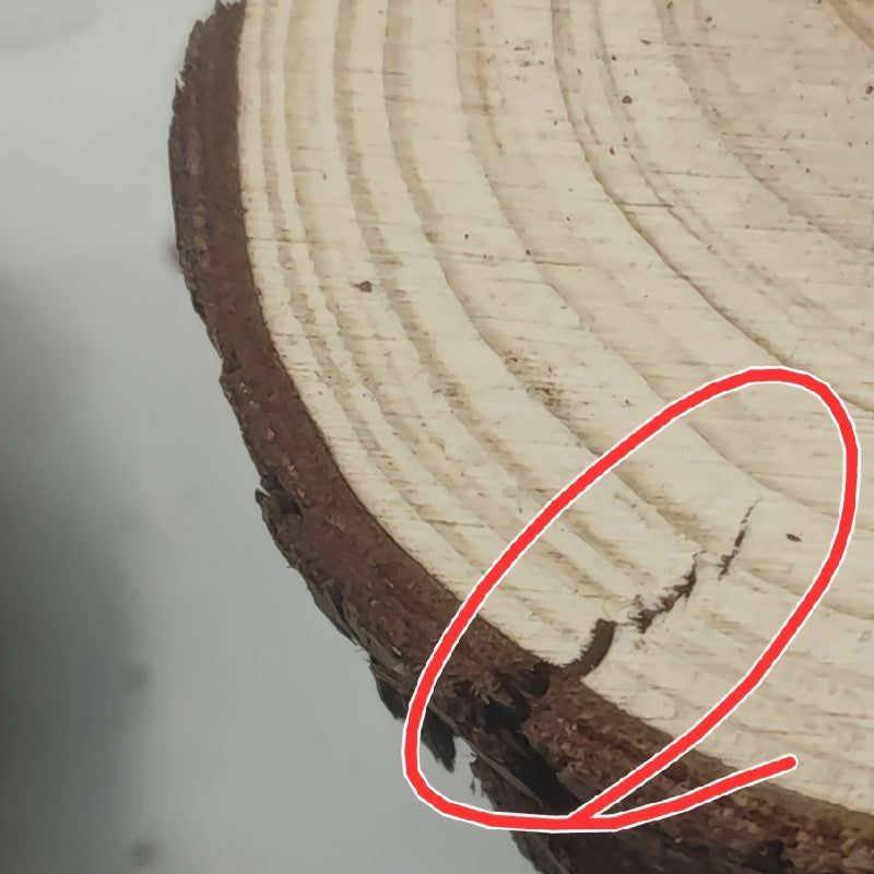 28pcs Wooden Coasters Natural Tree Bark Log Slices (2.7-3.5 Inches) | Unpolished Wood Slices Handicraft Art Supplies/ Christmas Decoration Materials/ Woodworking Tool Additions
