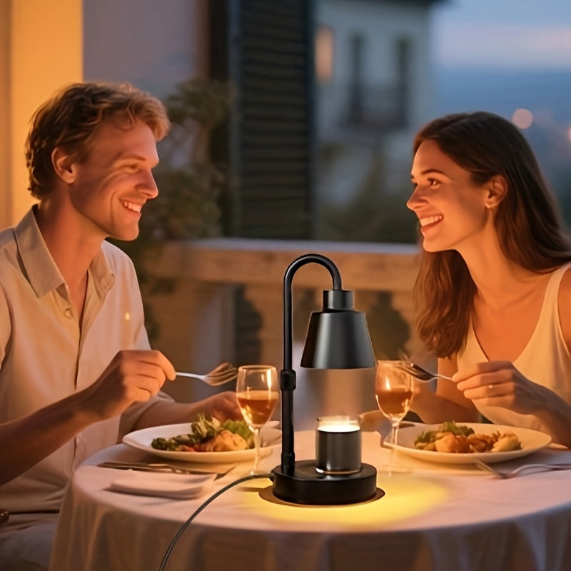 2025 New Adjustable Candle Warmer Lamp with Timer: Unique Metal Lamp for Warming Jar Candles And Wax Melts, Height Adjustable for Home And Bedroom Decor, Perfect As a Housewarming Gift Or Birthday Present for Moms (Bulbs Not Included)
