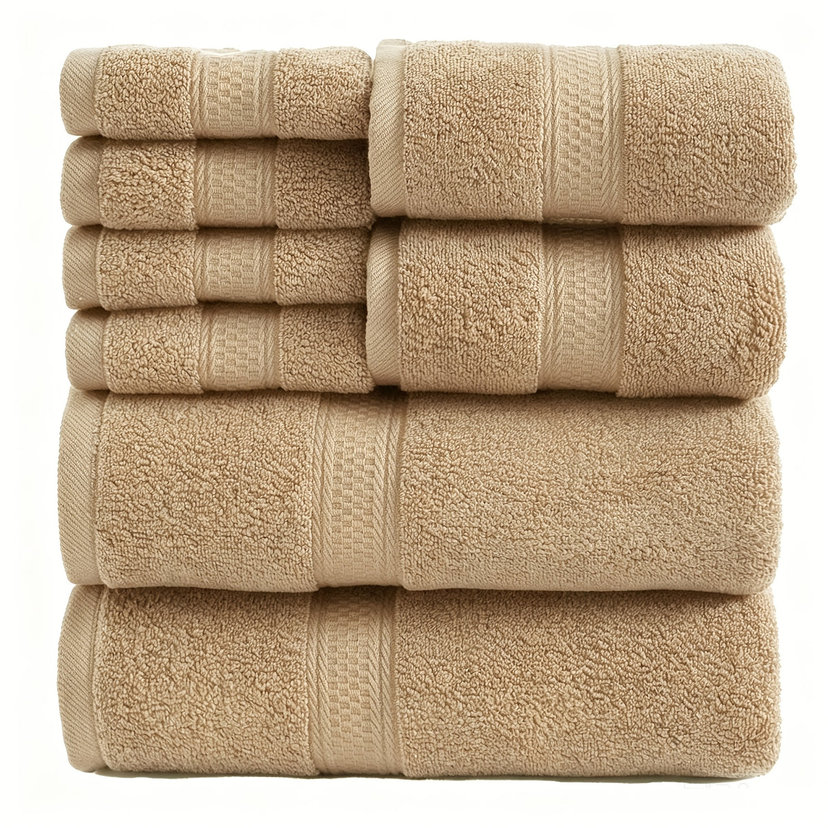 UToPantica 16pcs/8pcs Luxurious Soft Towel Set | 2/4 Bath Towels, 2/4 Hand Towels, 4/8 Washcloths Luxurious, Soft, Skin Friendly, Good Water Absorption, Quick Drying, Thickened Bathing Towel, Suitable For Home, Hotel, Travel, Fitness, Beauty SPA