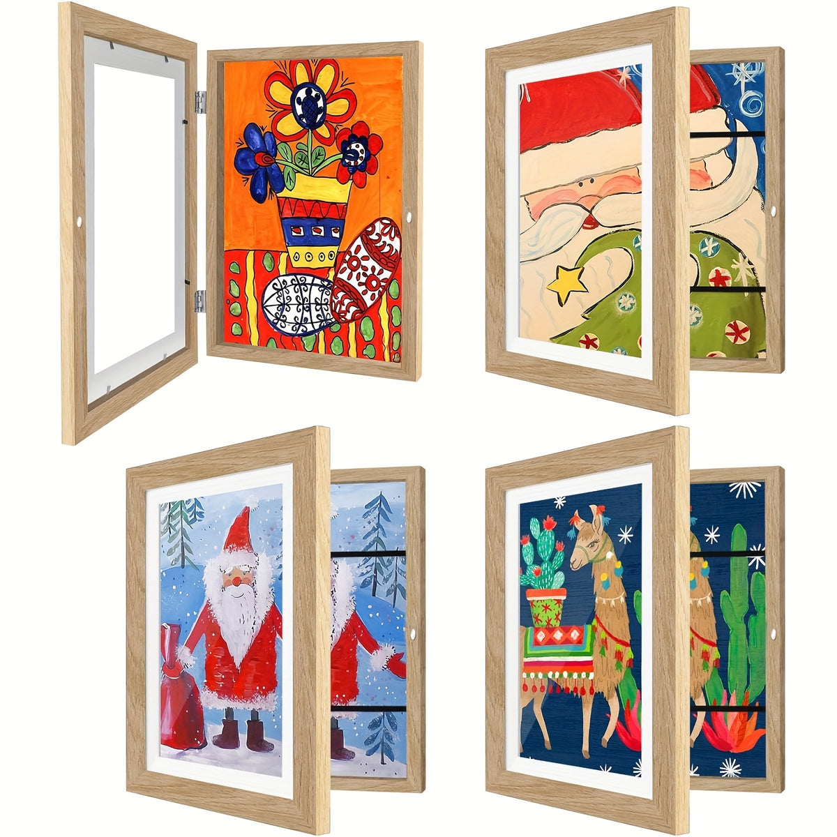1/ 2/ 4/ 8 Pack Kids Artwork Frames Changeable, 8.5x11in Kids Art Frames Front Opening, Children Art Projects Kids Art Frames Picture Frames For Kids Drawing, Crafts, Photos, Holds 130pcs, Kids Christmas Gifts, Stocking Stuffers