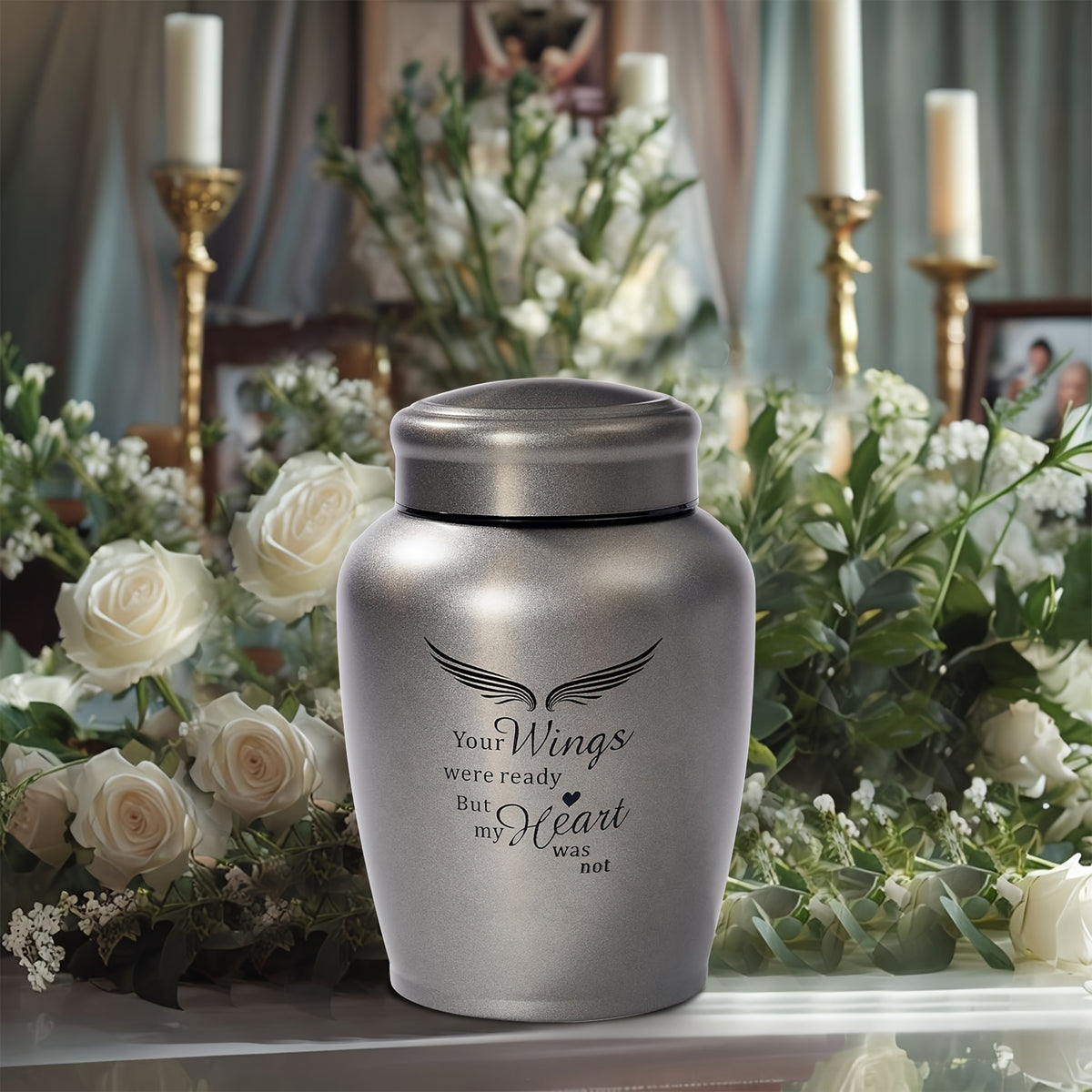8.5" Large Urns For Human Ashes Adult Male Female, Cremation Urn Human Ashes For Men Women, Burial Urns For Cremated Remains, Holds Up To 180 LBS