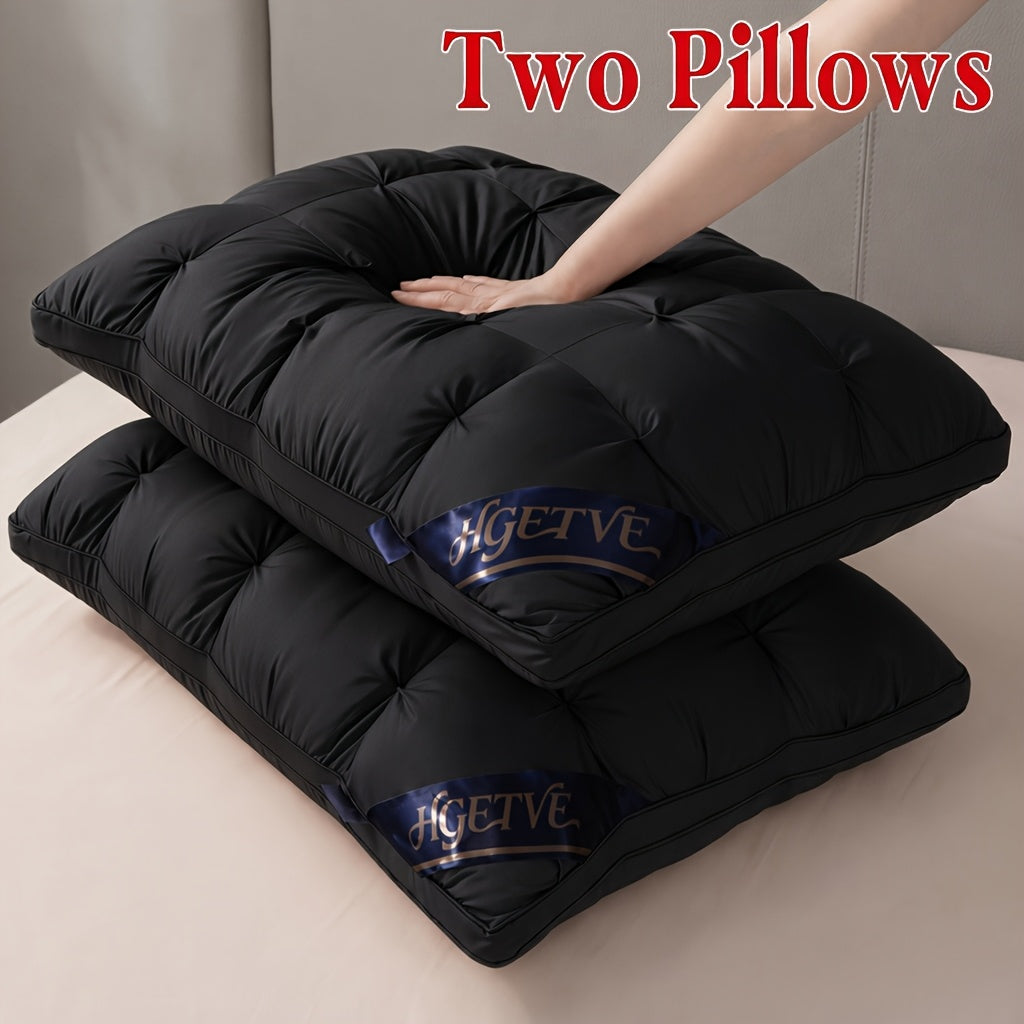 2pcs Hotel-quality Sleep Pillow, Soft And Fluffy for Better Sleep, Hypoallergenic And Breathable Fabric, High-loft Pillow Core, Ergonomic And Comfortable Neck Protection, Resistant to Deformation Over Time, King/Queen Size, Holiday Gifts.