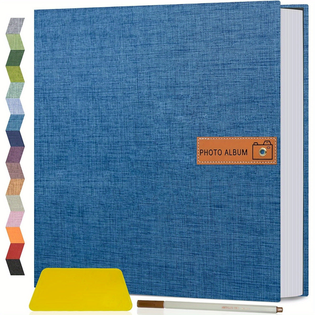 1pc Large Photo Album Self-Adhesive 4X6 5X7 8X10 Scrapbook Album Picture Book, Gifts for Mom, Family Baby And Wedding, with Metal Pen And Plastic Board Photo Album Book Valentine'S Day Gifts Mother'S Day Gift