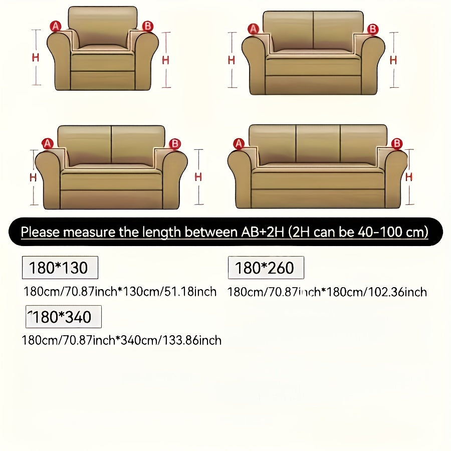 1 New Bohemian Style Sofa Cover Retro Woven Cozy Throw Pet Friendly Slip Resistant Luxury Thick Velvet Couch Cover Machine Washable Soft Plush Decor for Armchair Loveseat 3 Seater 4 Seater Sectional Sofa