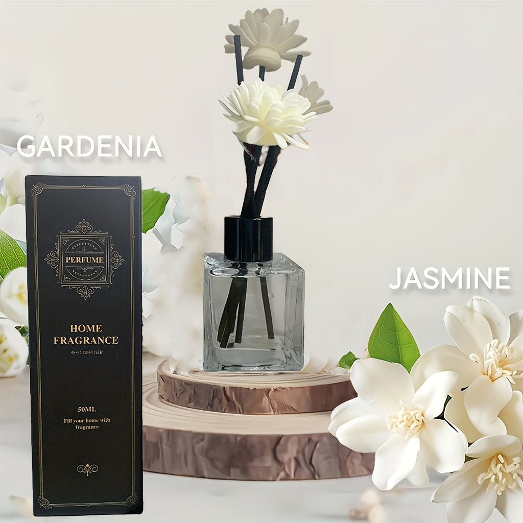 1pc/set 50ml/ 1.69oz Reed Diffuser Set - Elegant Aromatherapy with Long-Lasting Fragrance, Ideal for Bedroom, Living Room, Study - Sophisticated Home Decor Gift, AIR FUSION Diffuser Stick Home Fragrance Light Aroma Scented Home Essential Oil