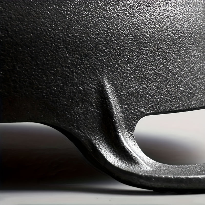5 Sizes Cast Iron Wok, 7.87/ 9.84/ 10.62/ 11.81/ 12.59in Heavy-Duty Cast Iron Skillet, Traditional Uncoated Deep Stir-Fry Pan, Multi-functional Kitchen Cookware, Durable Cooking Pot with Dual Handles, Grilling Steaks & Baking, Ideal for Home, Outdoor