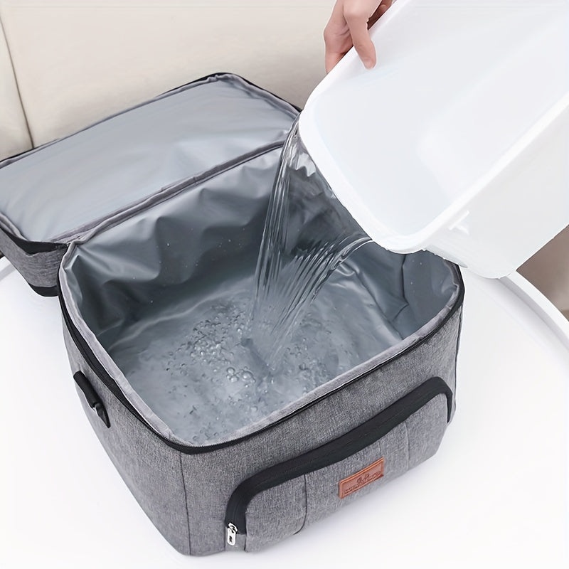 1 X Oxford Cloth Insulated Bag Multi-purpose Insulated Bag Multi-purpose Lunch Box Bag Practical Snack Bag Food Bag Portable Insulated Bag Food Takeaway Bag