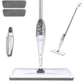 Microfiber Spray Mop with Replaceable Pads for Wet and Dry Floor Cleaning, Household Flat Mop for Kitchen, Bathroom, Living Room and Hard Floors