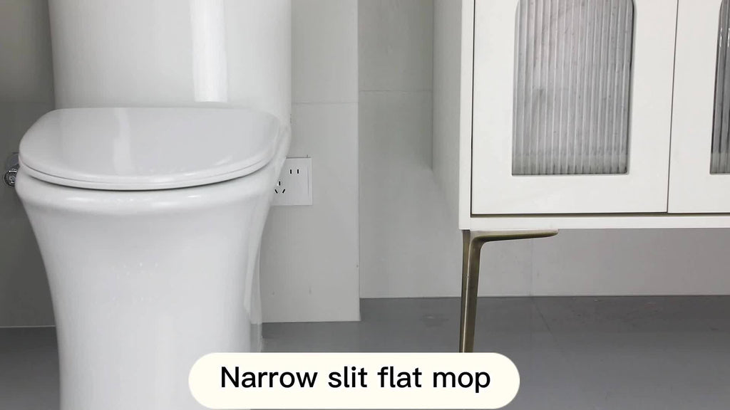 Microfiber Flat Mop and Bucket Set with Wringer, Slim Storage Bucket and Swivel Head with 2 or 4 Washable Pads for Floor and Window Cleaning