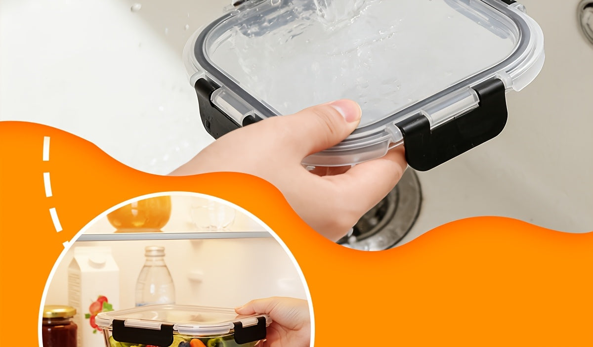 24pcs Glass Food Storage Containers with Lids, Meal Prep, Pantry Kitchen Storage Containers for Lunch, Leak Proof, Airtight Glass Lunch Bento Boxes for Microwave, Oven, Freezer And Dishwashe(12Lids+12Containers)
