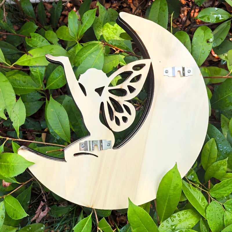 Crystal Wooden Shelf Moon Crystal Display Shelf Floating Shelf Shelf For Crystal Crescent Moon Shelf MoonFairy