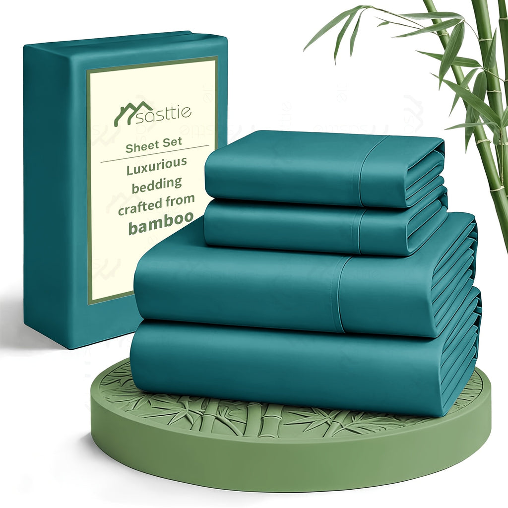 6pcs Cooling Bed Sheets Sets Queen Size - Ultra Soft & Luxuriously Cooling For Hot Sleepers, 17" Deep Pocket, Double Stitching, Christmas Decorations Perfect For Christmas Gift - Queen Bed Sheets