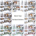 Corner Shower Caddy Set, 5-Pack No-Drill Rustproof Bathroom Organizer with Soap Holder and 4 Removable Hooks for Shampoo and Everyday Toiletries