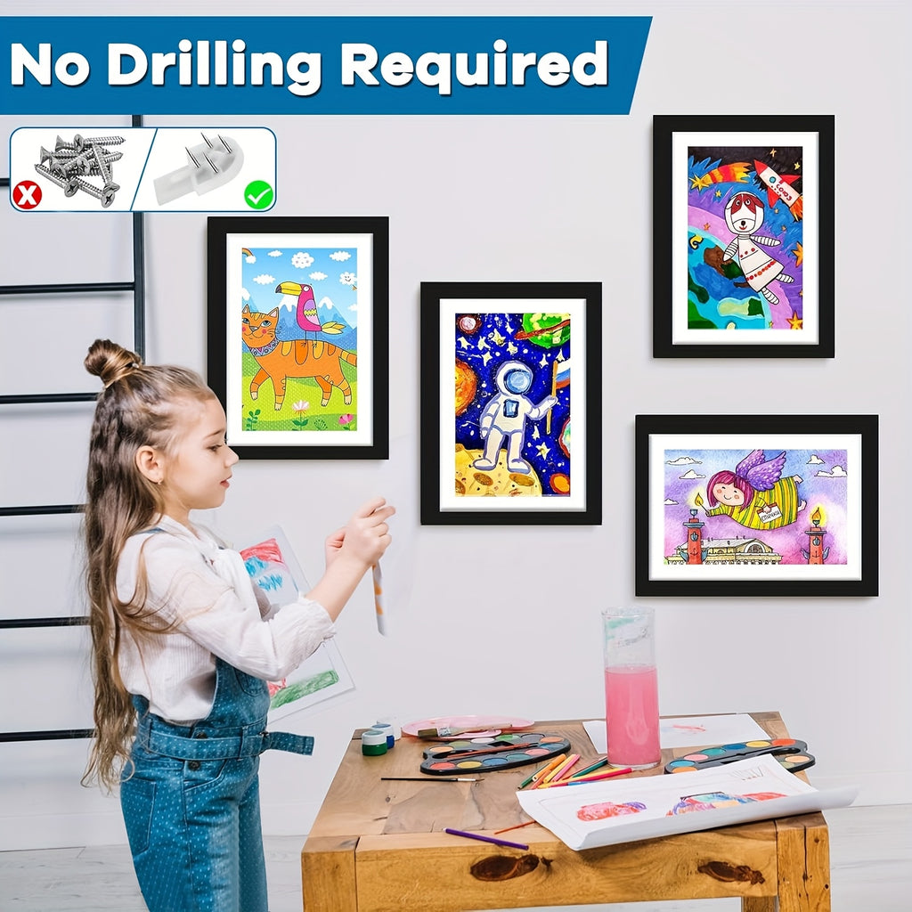1/ 2/ 4/ 8 Pack Kids Artwork Frames Changeable, 8.5x11in Kids Art Frames Front Opening, Children Art Projects Kids Art Frames Picture Frames For Kids Drawing, Crafts, Photos, Holds 130pcs, Kids Christmas Gifts, Stocking Stuffers