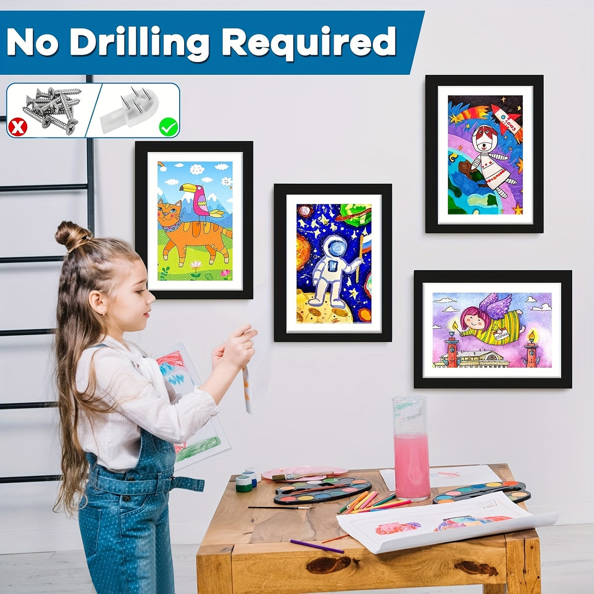 1/ 2/ 4/ 8 Pack Kids Artwork Frames Changeable, 8.5x11in Kids Art Frames Front Opening, Children Art Projects Kids Art Frames Picture Frames For Kids Drawing, Crafts, Photos, Holds 130pcs, Kids Christmas Gifts, Stocking Stuffers
