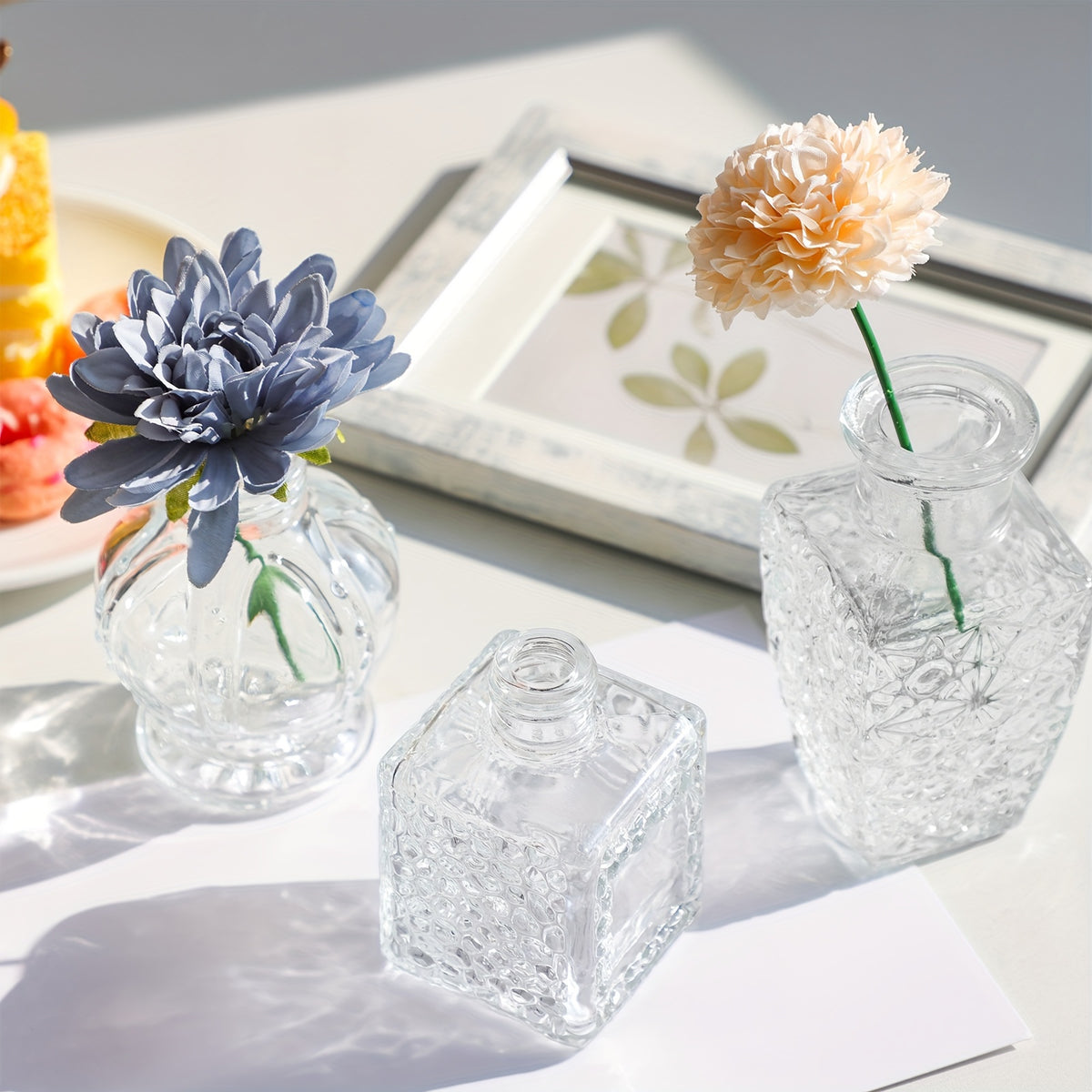 WHONLINE 9/30pcs Glass Bud Vases In Bulk, Small Vases for Centerpieces, Flower Vases for Flowers In Bulk for Rustic Wedding, Home Table Decorations, Multiple Sizes, for Halloween And Christmas