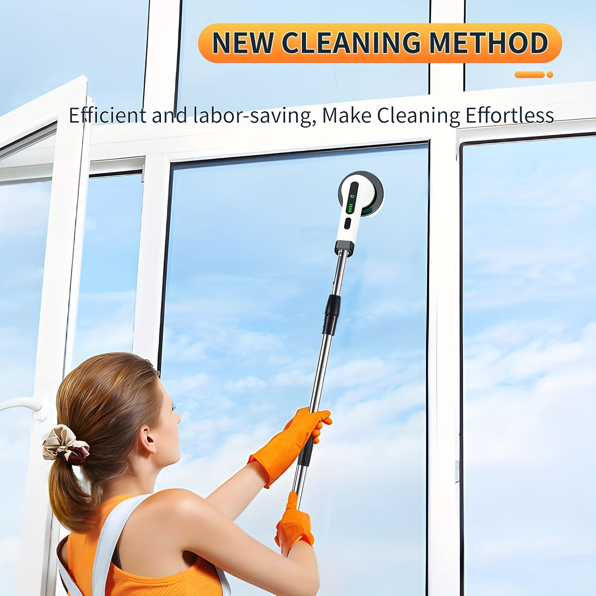 2026 Electric Rotating Cleaning Brush, USB Charging, Shower Brushes with 9 Brush Heads, Dual Speed Adjustment, Retractable Handle, Suitable for Bathtubs, Tiles, Floors, Cars, Christmas Gifts, Cleaning Tools, Household Essentials, Household Cleaners