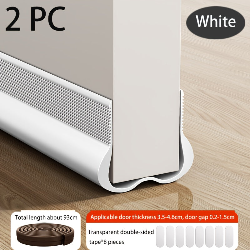 Weatherproof Door Bottom Seal - Thickened Anti-theft, Soundproof and Waterproof Self-adhesive Glass and Wood Door Seals, Home Decorating Weatherproof Insulation, Sealant Waterproofing
