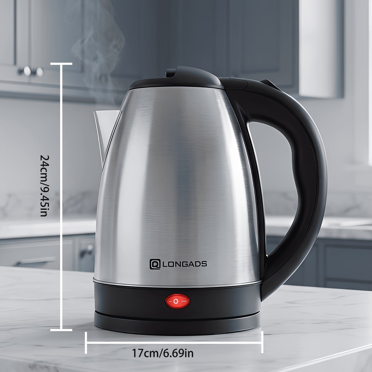 67.63oz Large Capacity Stainless Steel Water Kettle for Family and Gatherings, No Refills Needed. Seamless Design, Safe, Odor-Free, Ideal for Kitchen Use