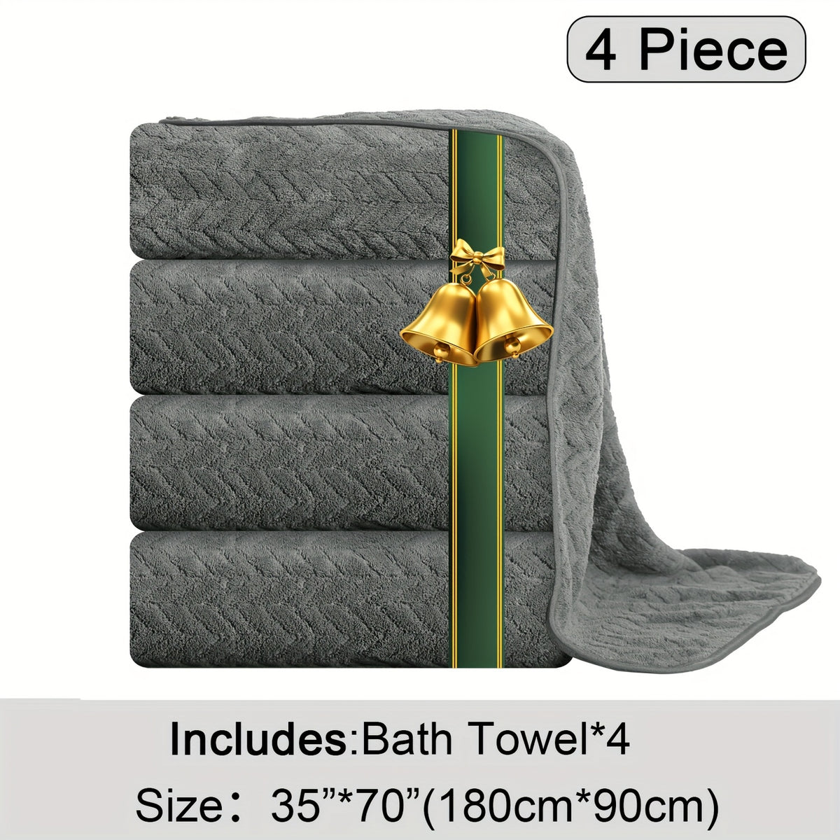 Oversized Bath Towels Set, Extra Large Towel Microfiber Soft XL Bath Sheet Super Absorbent Bathroom Towels Set Quick Dry Plus Size Shower Towels for Family Hotel, Wash Cloths