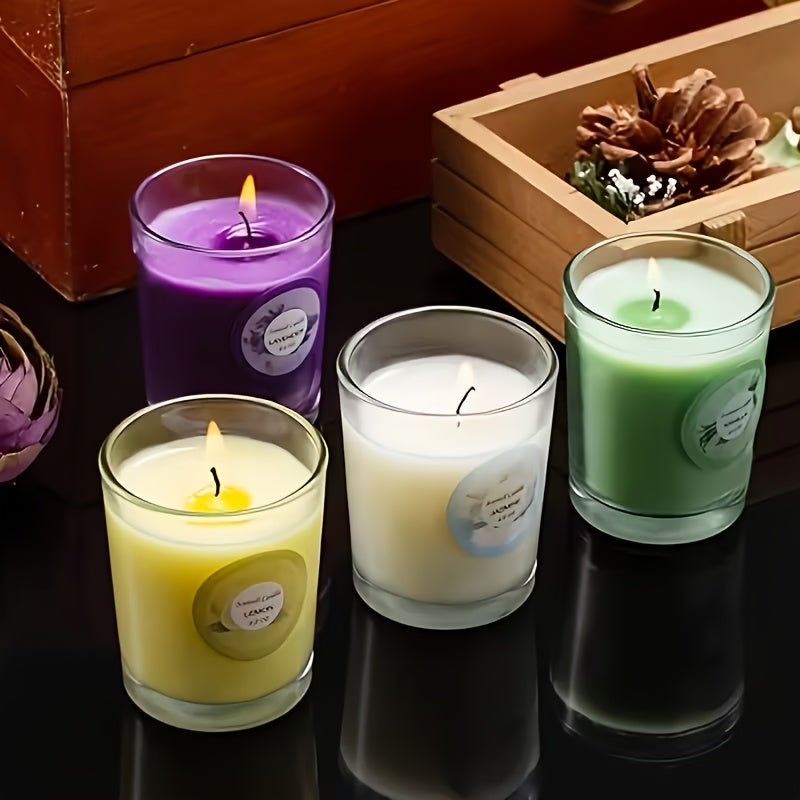 Halloween 20 Pack Strong Scented Soy Wax Candles in Glass Jars - 10 Aromas (Lavender, Vanilla, Jasmine) with Decorative Dried Flower Labels, Individually Wrapped Gift Set for Birthdays, Christmas, Valentine’s Day, Weddings & Decor (Rain)