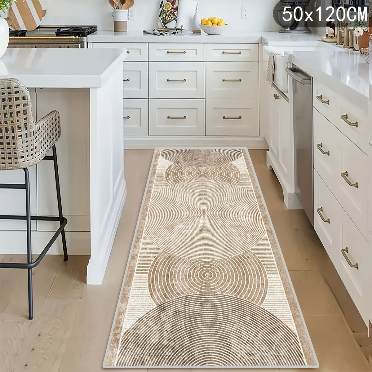 One Modern Area Rug Available In Beige/grey/black/brown, with Non-slip Backing And Machine-washable Design. Perfect for Indoor/outdoor Use In Hallways, Kitchens, Living Rooms, And Patios. Complements Both Modern And Traditional Home Or Office Decor