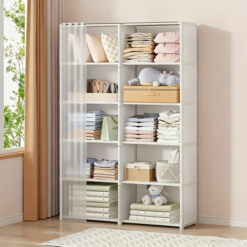 6-Story Multi-Purpose Storage Rack, Easy to Install, 15.75-Inch Easy Clothing Storage Cabinet, Dust-Proof Miscellaneous Bookshelf, Suitable for Offices, Classrooms, Living Rooms, Bedrooms, Dormitories, Organization And Storage, Utility Racks