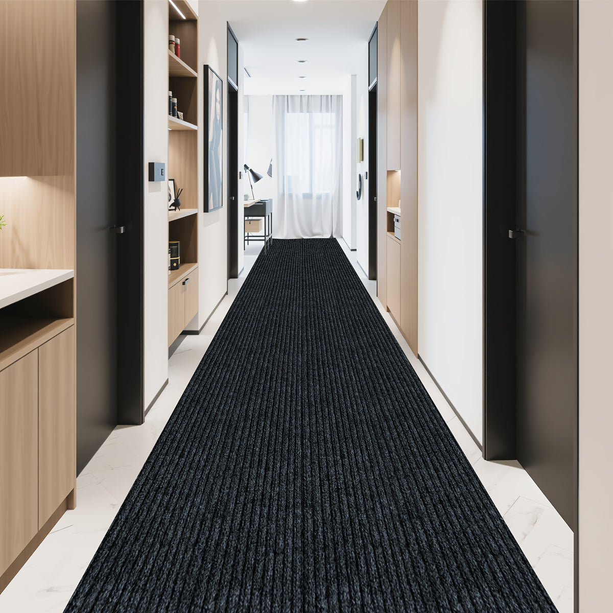 Entryway Mat, Indoor Door Mat Entrance, Non Slip Peel And Stick Low Profile Doormat, Entry Mat Door Mats Indoor, Front Door Mat Inside Door Mat Non Slip, Washable Door Mat, Easy to Clean Doormat, Floor Mat for Entryway
