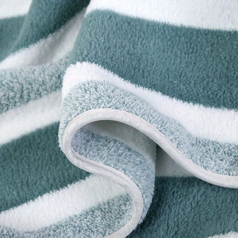 1/4pcs Striped Bath Towel Set, Beach Towel Bath Towel, Absorbent And Quick-Drying Shower Towel, Super Soft And Skin-Friendly Bathing Towel, for Home Bathroom, Ideal Bathroom Supplies Family Essentials. 70X140Cm/27.6X55.1 Inches
