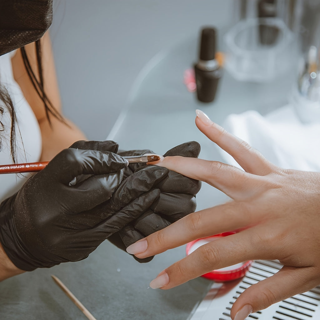 100 Count Nitrile Gloves | 6 Mil Thickness, Latex-Free, Chemical Resistant, Flexible Form-Fitting, Tear Resistant, Ambidextrous for, Automotive, Kitchen, Toilet, Car, Use
