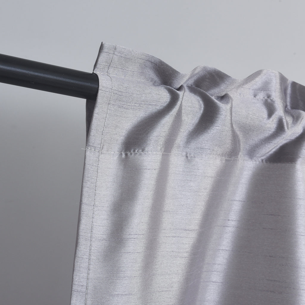 3 Panels Faux Silk Solid Color Sheer Kitchen Curtains Set Rod Pocket Design with 2 Tiers 26x36 inch Each and 1 Valance 52x14 inch for Kitchen Bathroom Privacy Drapes and curtains