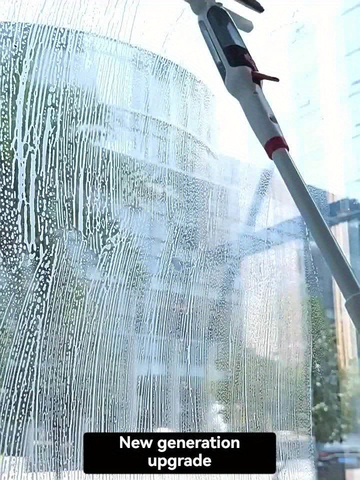 3-in-1 Glass Cleaning Kit: Spray, Wash & Squeegee - Perfect for High Windows, Shower Doors & Car Windshields - Essential Home Cleaning Tool - for All Homeowners - Suitable for Everyday Cleaning