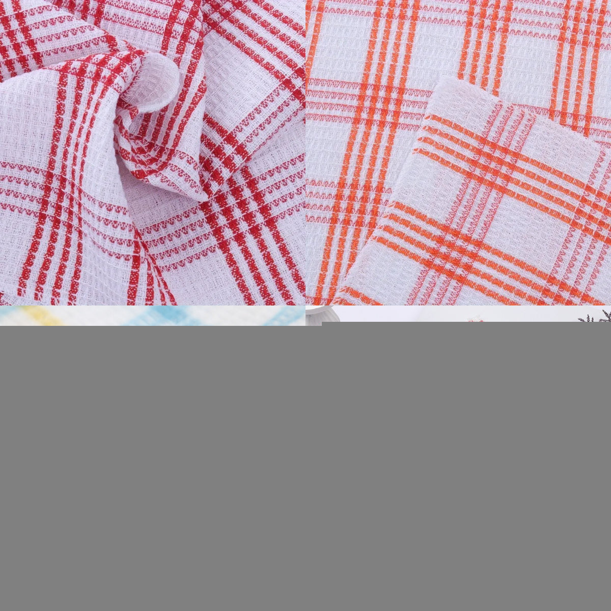 12 Kitchen Dishcloths, Soft and Absorbent Cloths, Household Cleaning Tools, Reusable and Durable Kitchen Cloths, Home and Wedding Decorations