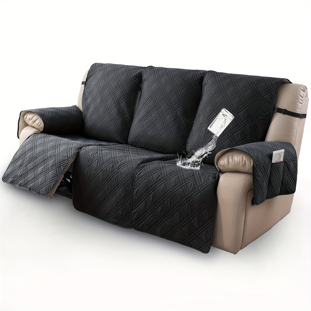3pcs/set Waterproof Recliner Slipcovers Non-Slip Recliner Sofa Covers Elastic ReclinerChair Cover Furniture Protector for Bedroom Office Living Room, Valentine's Day Gift, Valentine's Day Home Decorations