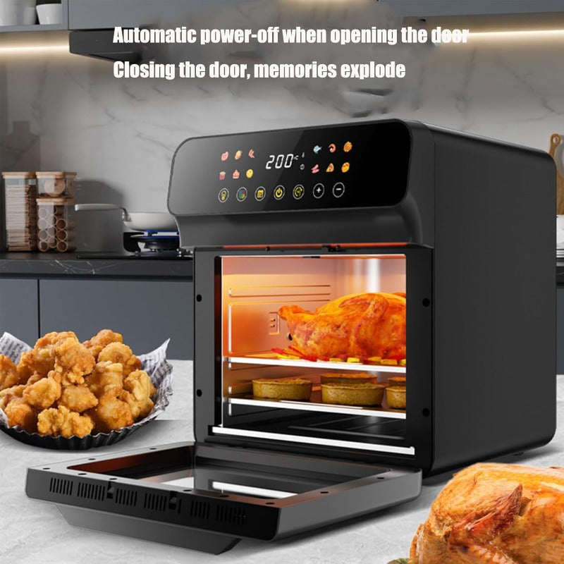 Large Capacity Air Fryer Visual Intelligent Fully Automatic Household Air Fryer Anti-Scald Handle Suitable for Chicken And Fish