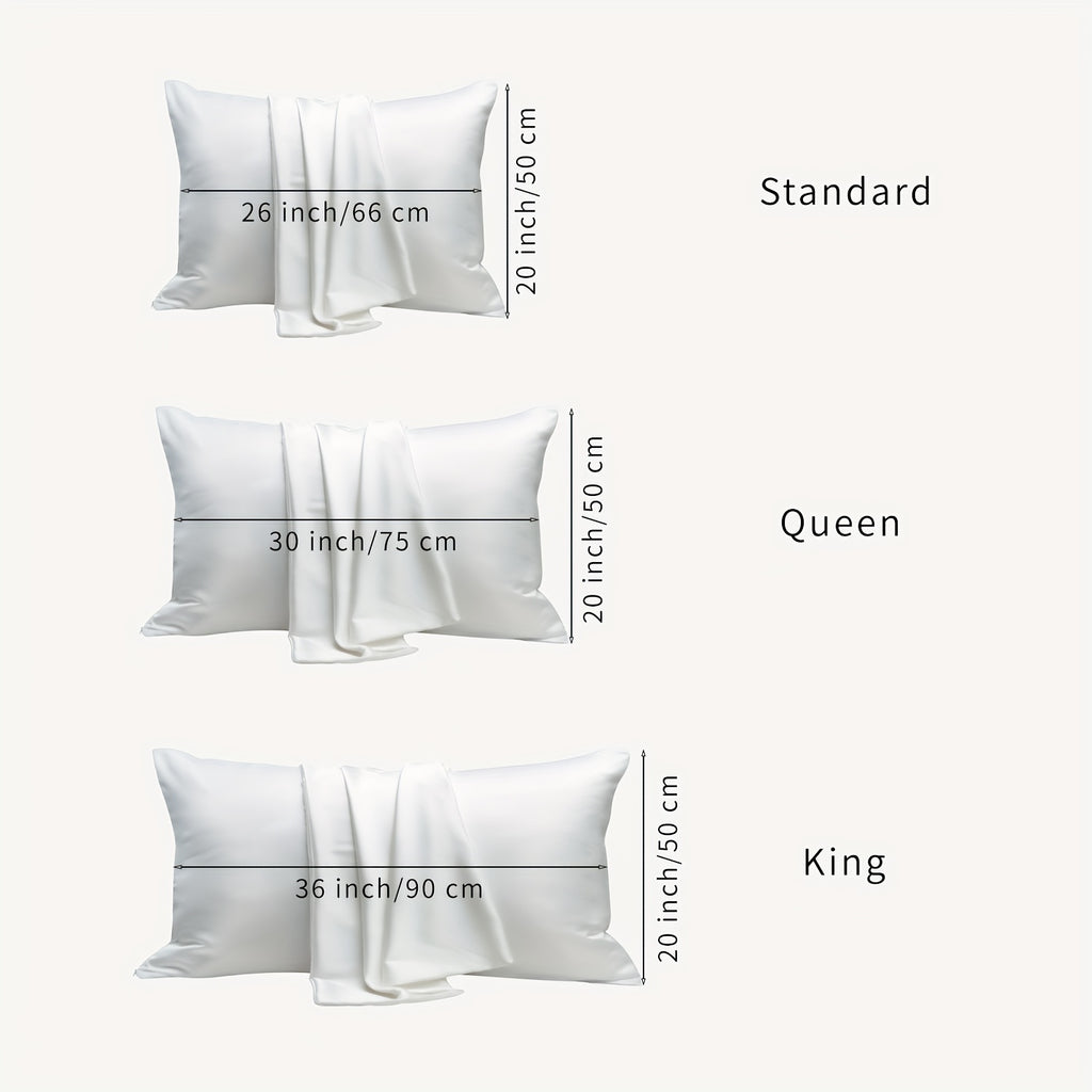 100% Mulberry Silk Pillowcase, Premium Silk Pillow Cover For Hair And Skin Care, Soft Smooth Cooling Breathable Pillowcase, Luxury Sleep Bedding With Hidden Zipper Closure, Standard Size, Queen Size, King Size, Comfortable Night Rest