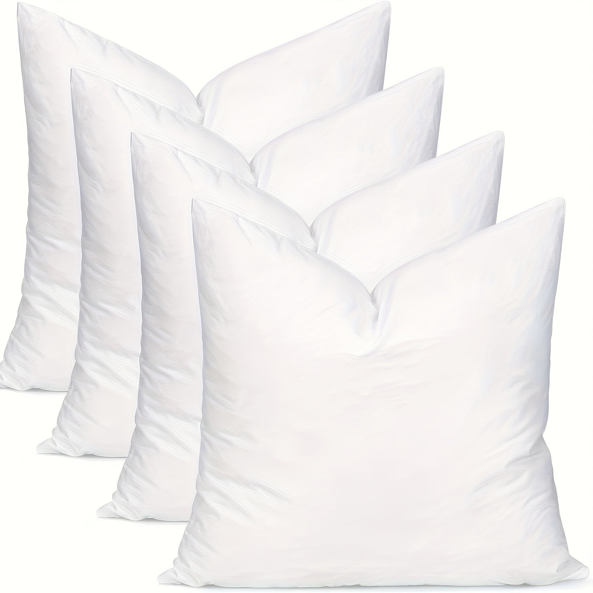 1/3/4/5pcs High-quality Throw Pillow Insert - Soft And Fluffy Square Pillow, Washable Pillow Core, Suitable for Sofas, Beds And Holiday Decorations, with A Zipper Closure. Sofa Pillow, Garden Decoration, Christmas Decoration, Perfect Holiday Gift